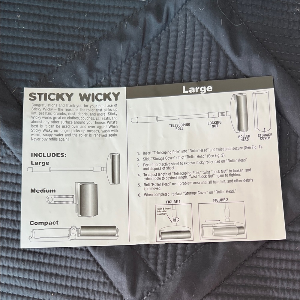 Sticky Wicky Lint Roller Set
